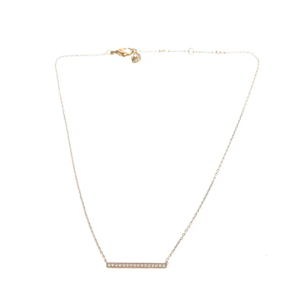 Halskette, in Gold, Metall (metallisch, metallisiert), Swarovski