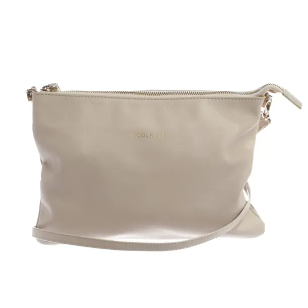 Schultertasche, in Hellbraun, Leder, Woolrich