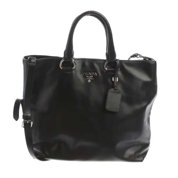 Handbag, in Black, Leather, Prada
