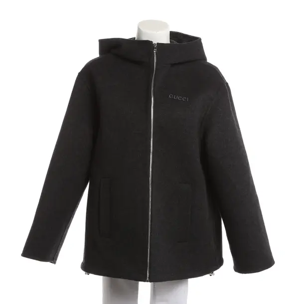 Mid-Season Jacket, in Gray, Wool, Gucci