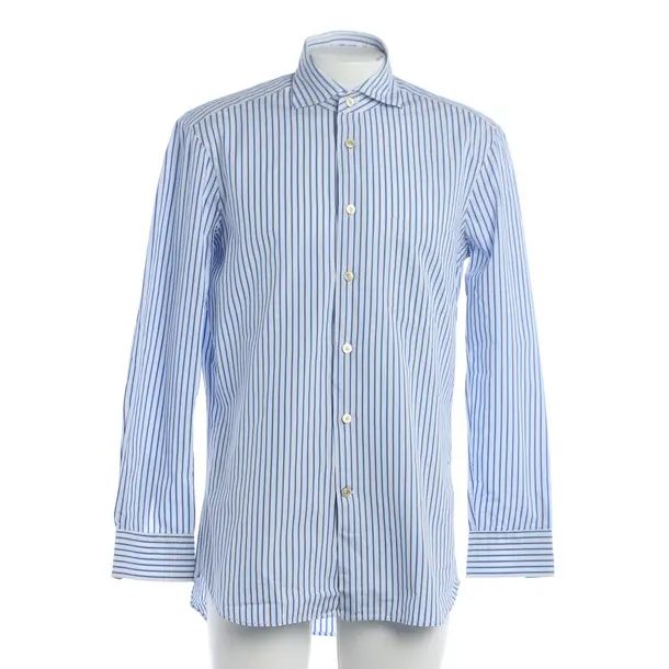 Hemd, in Blau, Baumwolle, Kiton