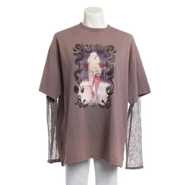 Longsleeve, in Lila, Baumwolle, Acne Studios