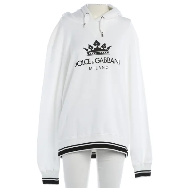 Hoodie, in Weiß, Baumwolle, Dolce & Gabbana