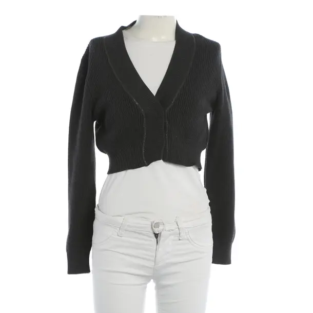 Strickjacke, in Grau, Baumwolle, Brunello Cucinelli