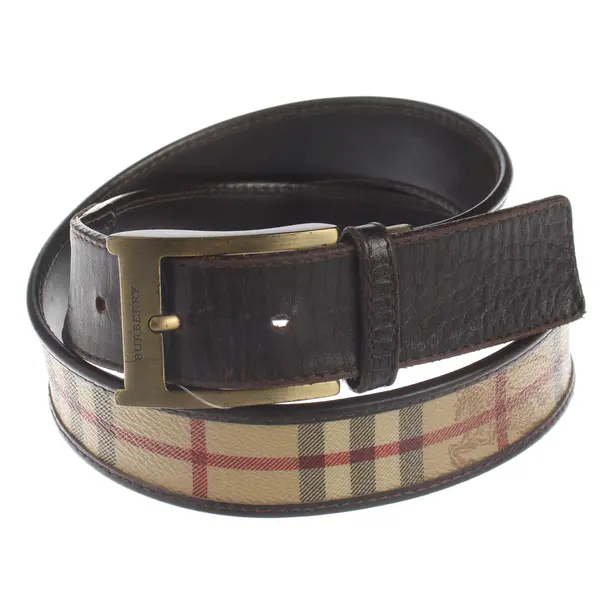 Belt, in Multicolored, Leather, Burberry