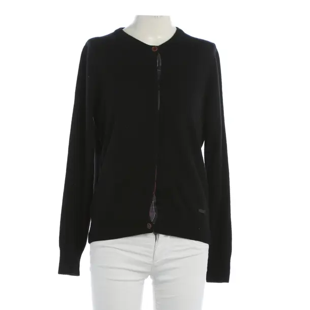 Cardigan, in Nero, Lana, Barbour