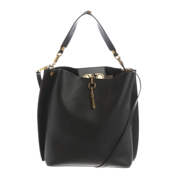 Schultertasche, in Schwarz, Leder, Valentino