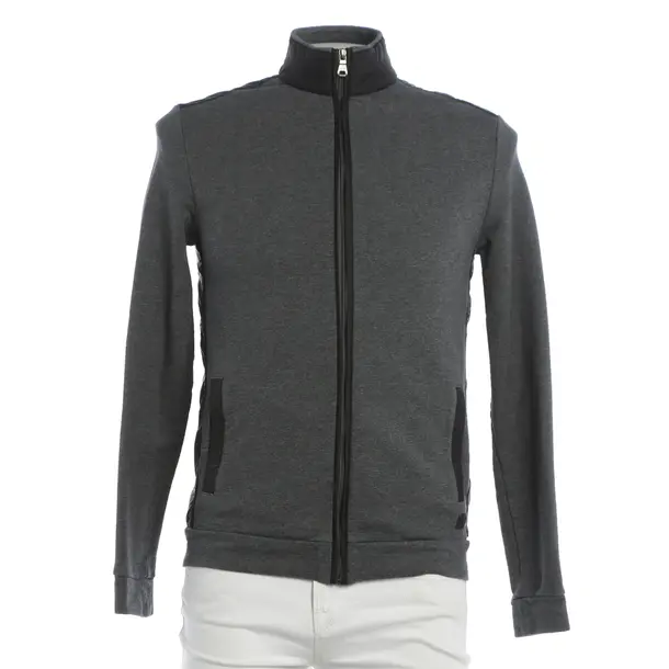 Zip-Up Hoodie, in Gray, Cotton, Hugo Boss Green