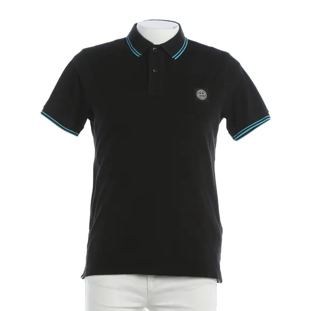 Poloshirt, in Schwarz, Baumwolle, Stone Island