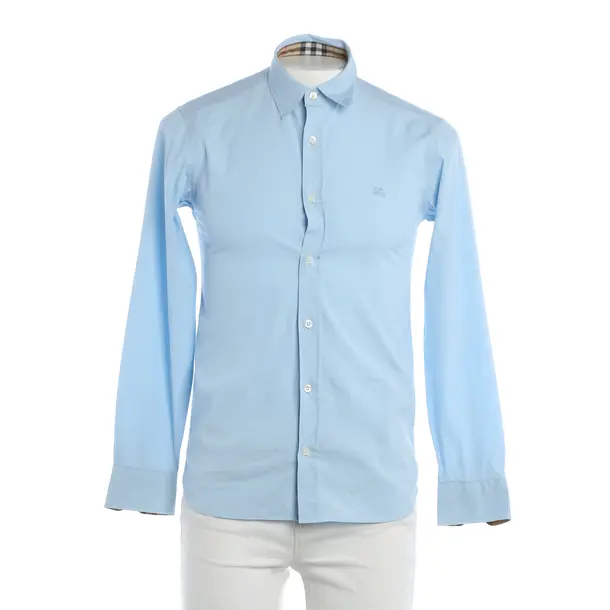 Shirt, in Blue, Cotton, Burberry