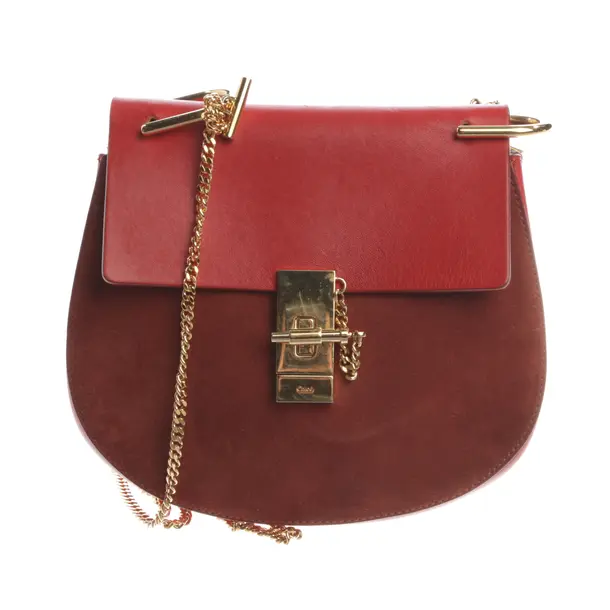 Schultertasche, in Rot, Leder, Chloé