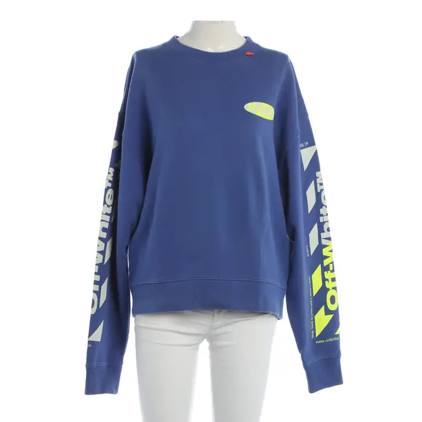 Sweatshirt, in Blau, Baumwolle, Off-White