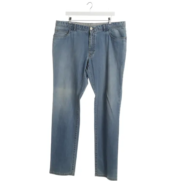 Jeans straight fit, in Azzurro, Cotone, Brioni