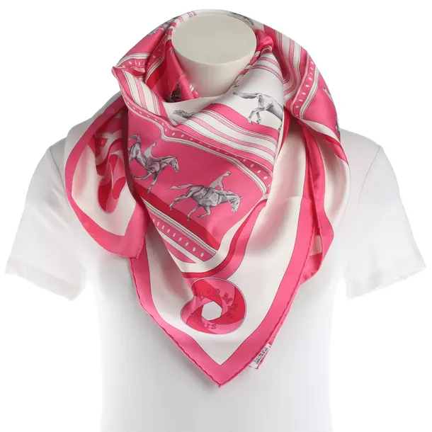 Tuch, in Rosa, Seide, Hermès