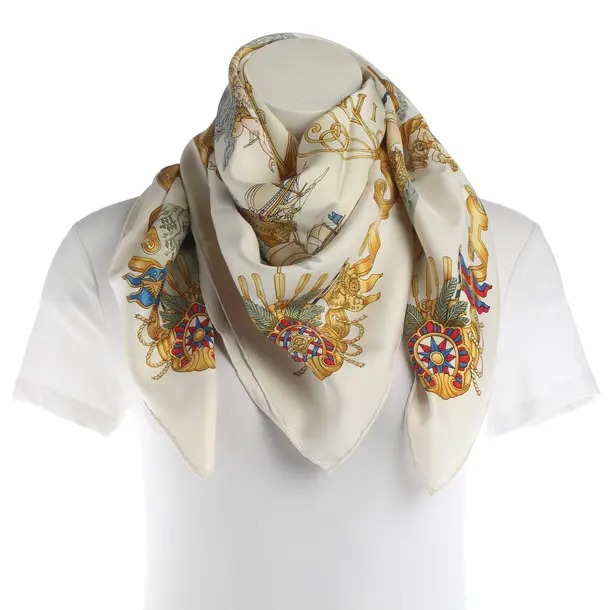 Shawl, in Multicolored, Silk, Hermès