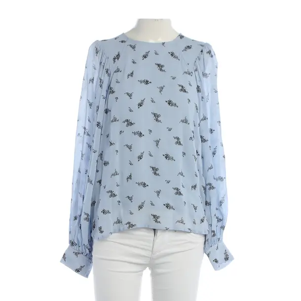 Blouse, in Blue, Viscose, Ganni