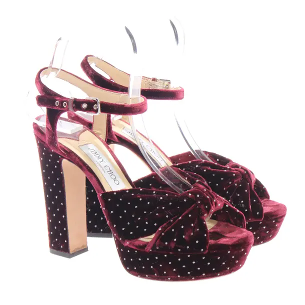 Heeled Sandals, in Bordeaux, Jimmy Choo