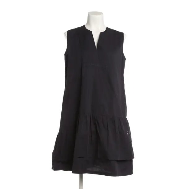Dress, in Navy, Cotton, Lis Lareida