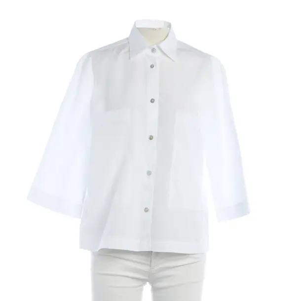 Blouse, in White, Cotton, Van Laack