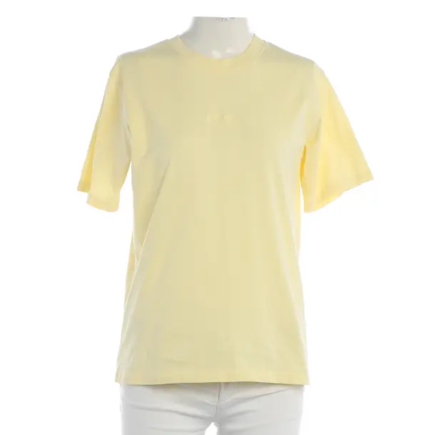 Shirt, in Yellow, Cotton, Closed