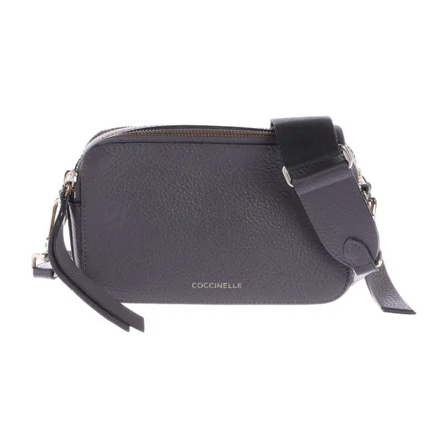 Shoulder Bag, in Gray, Leather, Coccinelle