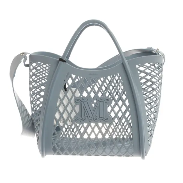 Shopper Bag, in Light Blue, Polyvinyl, Max Mara