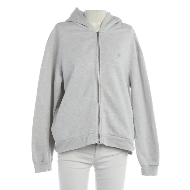 Zip-up Hoodie, in Light Gray, Cotton, Acne Studios