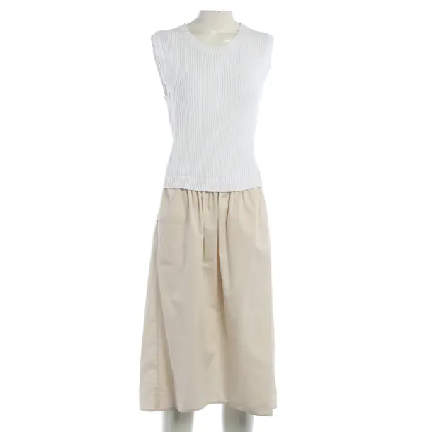 Dress, in White, Cotton, Peserico