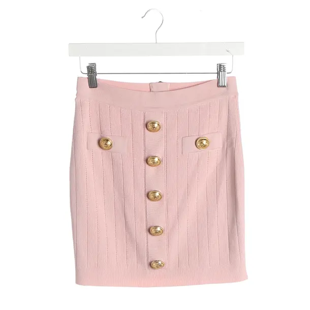 Skirt, in Light Pink, Cotton, Balmain