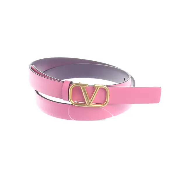 Belt, in Pink, Leather, Valentino