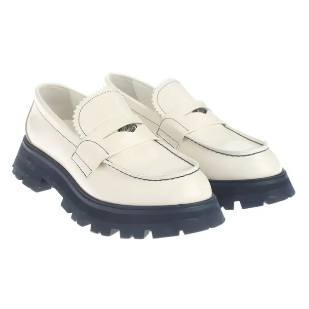 Loafers, in Cream, Alexander McQueen