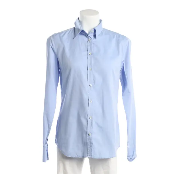 Bluse, in Hellblau, Baumwolle, 0039 Italy