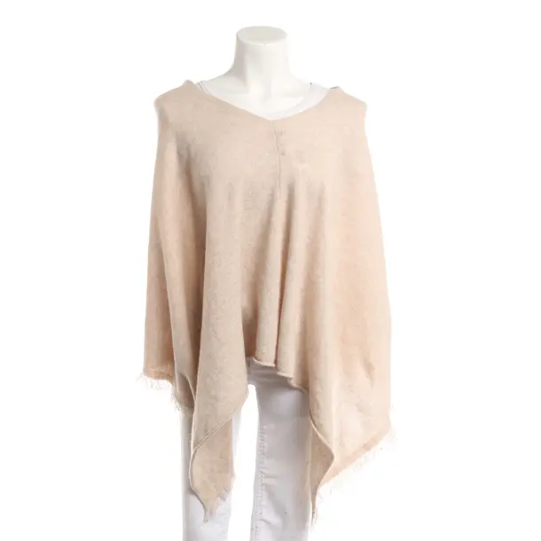 Poncho, in Beige, Cashmere, Repeat