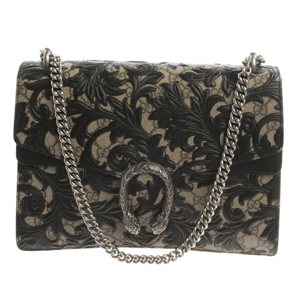 Schultertasche, in Schwarz, Leder, Gucci