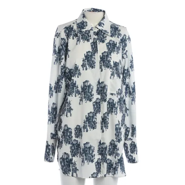 Blouse, in Blue, Cotton, Hugo Boss Red Label