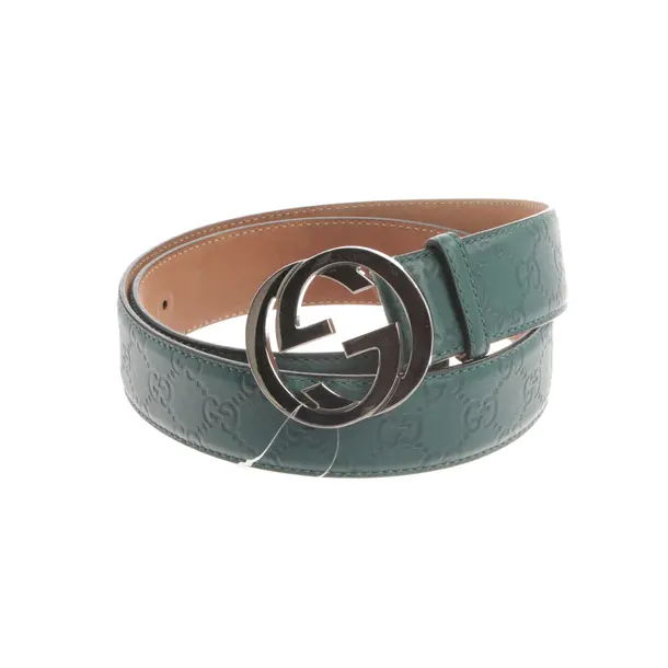 Belt, in Blue, Leather, Gucci