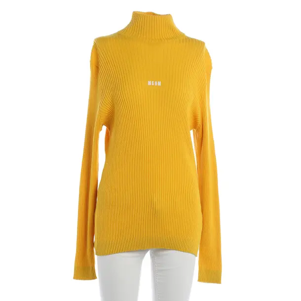 Pullover, in Gelb, Wolle, MSGM