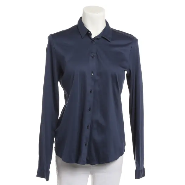 Bluse, in Blau, Baumwolle, Van Laack