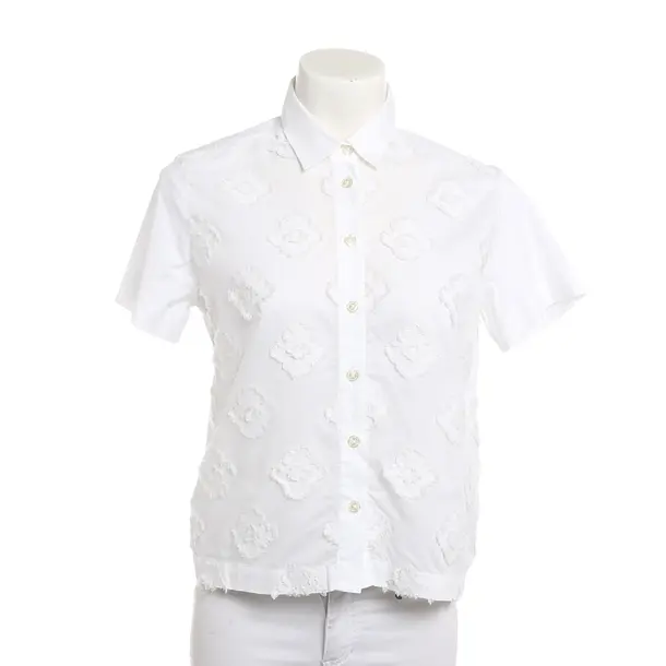 Blouse, in White, Cotton, 0039 Italy