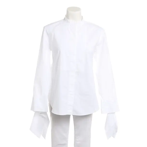 Blouse, in White, Cotton, Odeeh