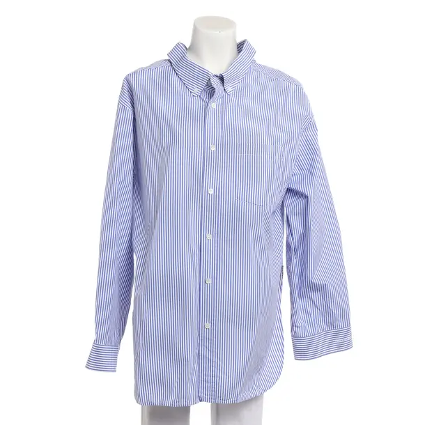 Blouse, in Blue, Cotton, Balenciaga