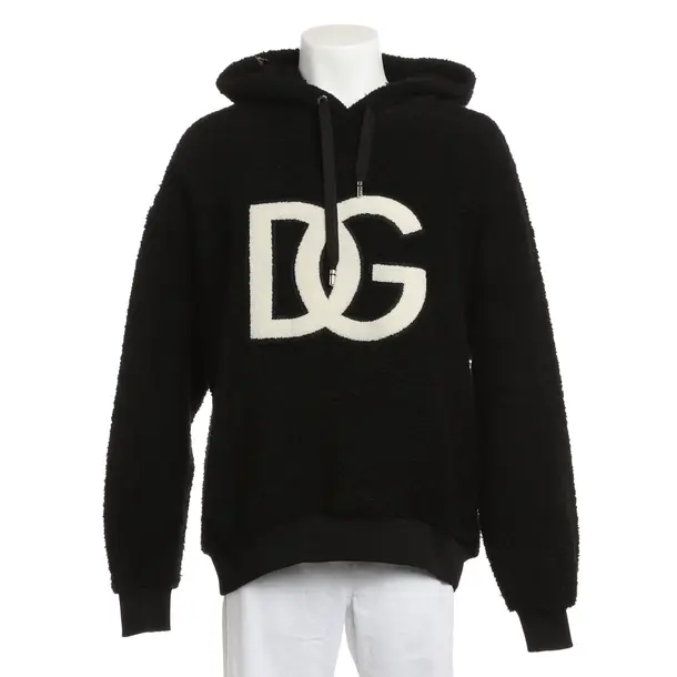 Felpa con cappuccio, in Nero, Poliacrilico, Dolce e Gabbana