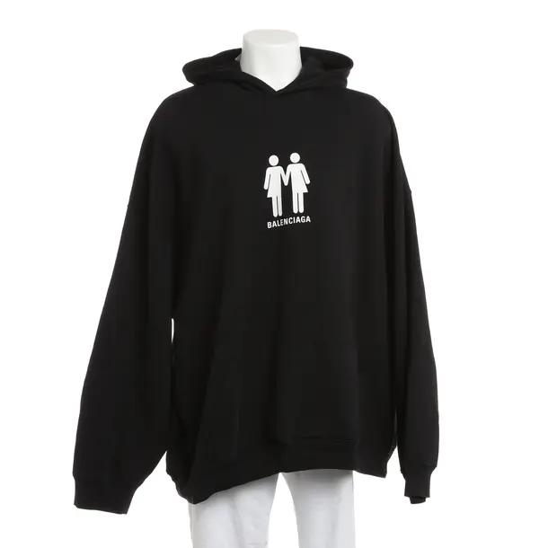 Hoodie, in Schwarz, Baumwolle, Balenciaga