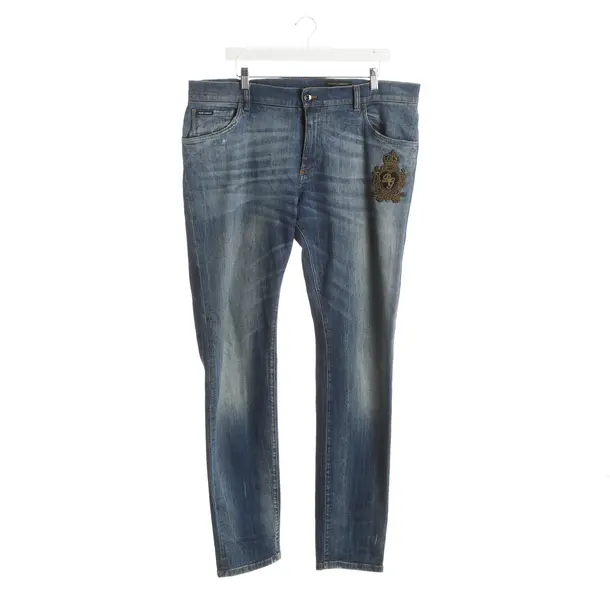 Jeans Slim Fit, in Blau, Baumwolle, Dolce & Gabbana