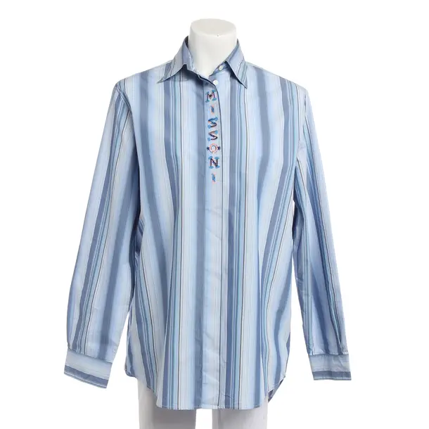 Bluse, in Navy, Baumwolle, Missoni M