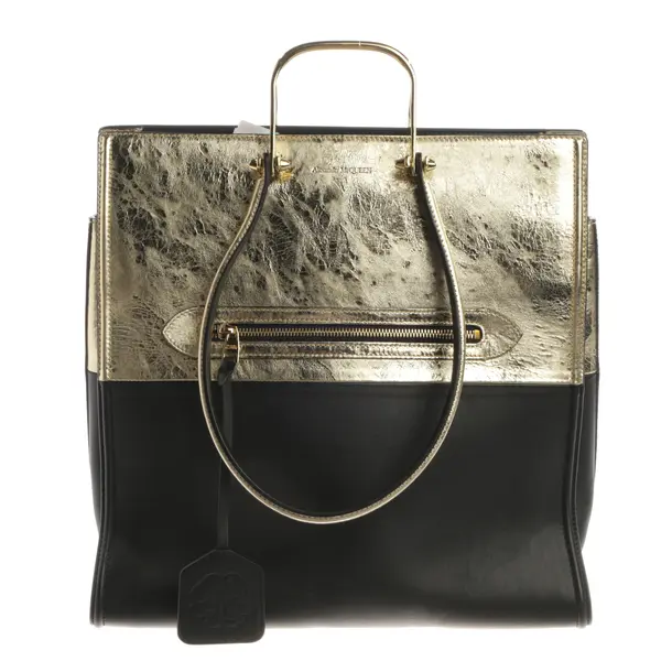 Handbag, in Black, Leather, Alexander McQueen