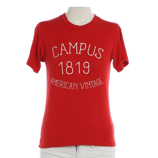 Camicia, in Rosso, Poliestere, Vintage americano