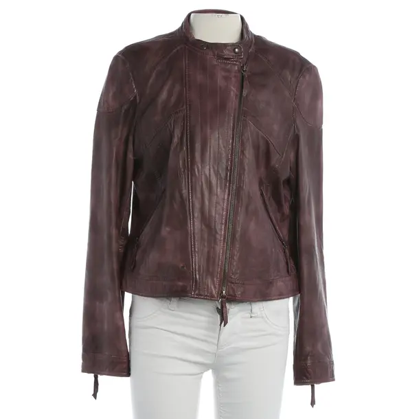 Lederjacke, in Lila, Leder, Hugo Boss Orange