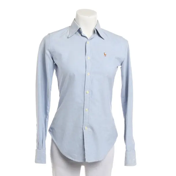 Bluse, in Blau, Baumwolle, Polo Ralph Lauren