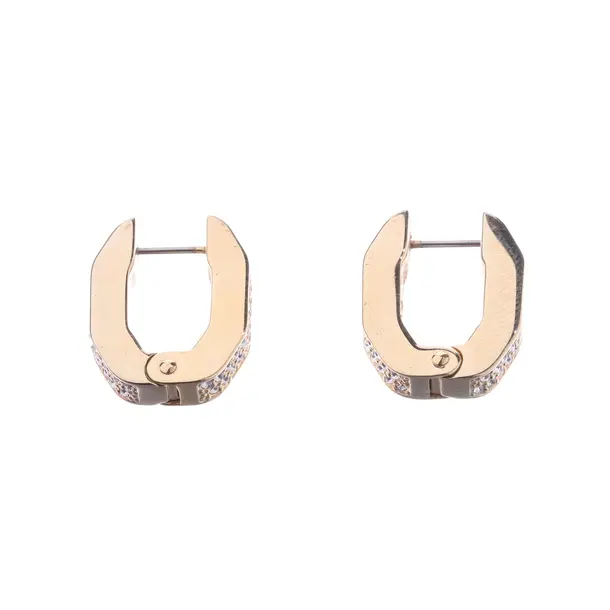 Earrings, in Gold, Metal (metallic, metallized), Swarovski